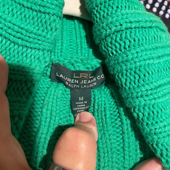 Ralph Lauren Knit Turtleneck Sweater Sz M - Picture 4 of 6
